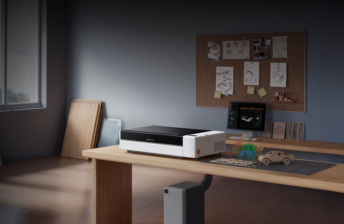 Bambu Lab R1 CO₂レーザー加工機の公式製品写真