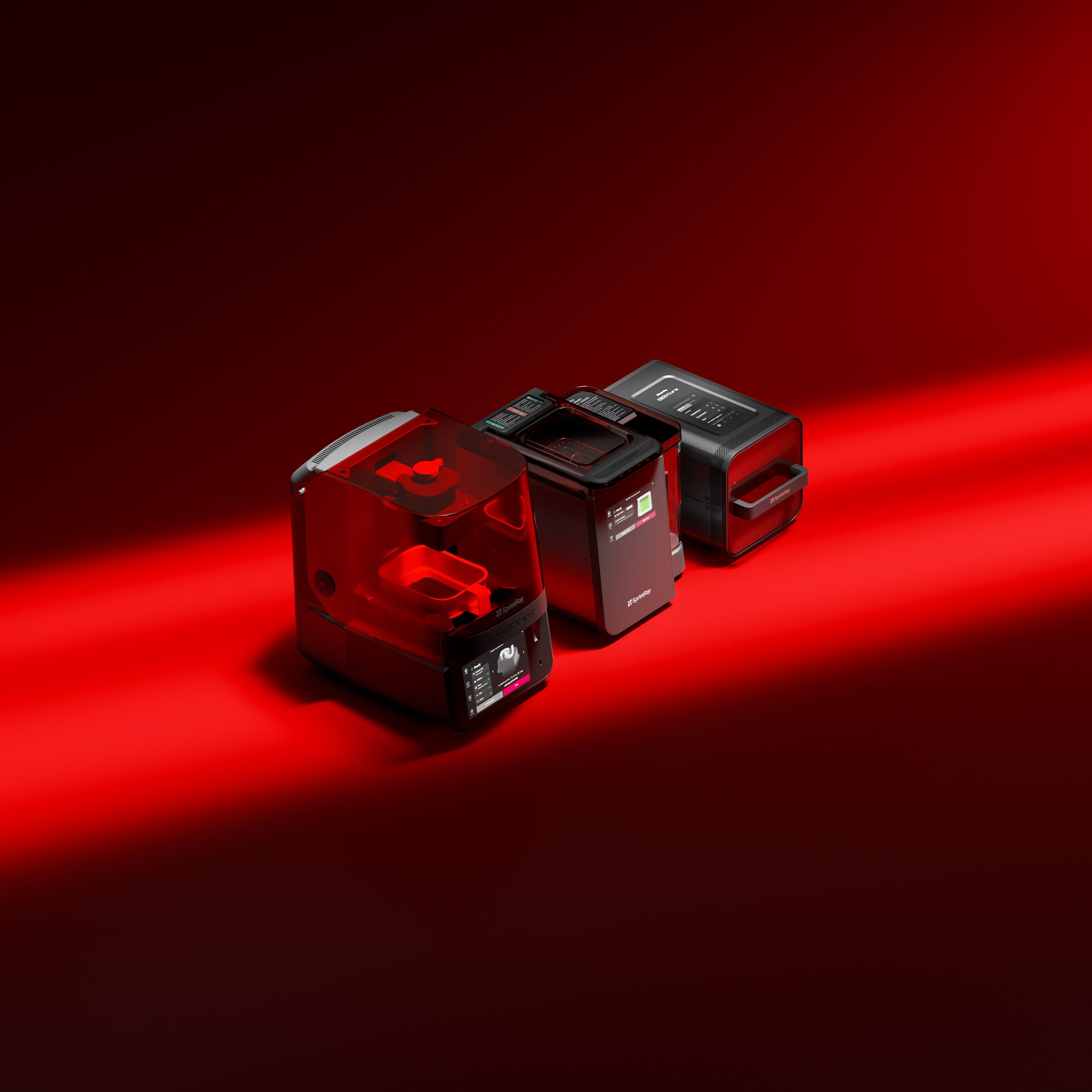 SprintRay NanoPrint、NanoWash、NanoCureで構成するNano Series